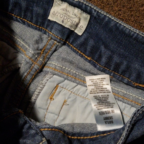 Aeropostale Bayla Skinny Jeans Size 00 reg - Picture 2 of 5